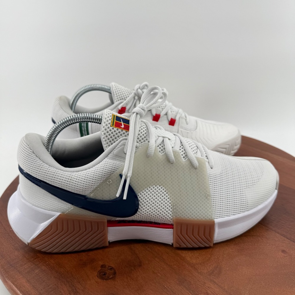 Nike Zoom GP Challenge 1 White Navy Red Tennis Shoes FB3148-103 Women 11